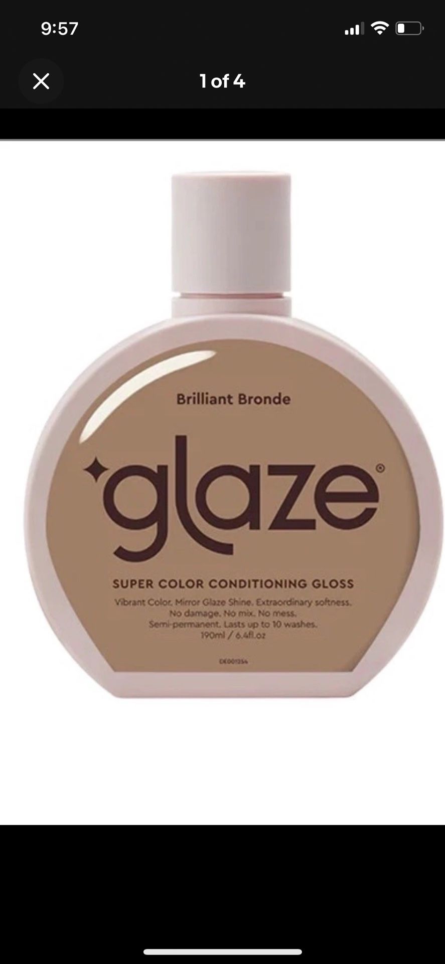 Brilliant Bronde Glaze Super Color Conditioning Gloss Semi Permanent 6.4 fl oz