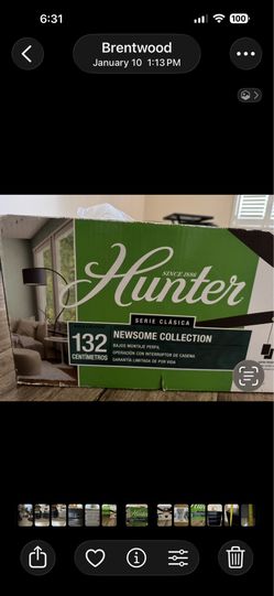 Flush mount ceiling fan new in box