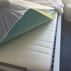 Full size IKEA Mattress + Threshold mattress Topper