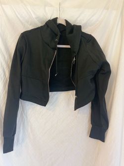 Shein Black Fashion Jacket With Zipper Size 6 Women