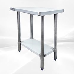 24W x 18D x 34H All Stainless Steel Table NSF WTSS-1824-418