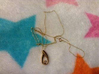 10K diamond necklace