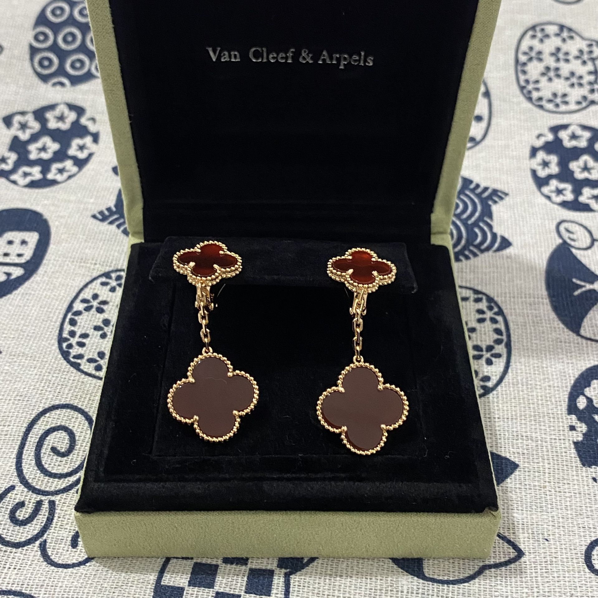 Van Cleef & Arpels Magic Alhambra Earrings with 18K Gold