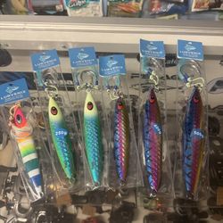 250/300/400/500 Salt Water Jig Style Fishing Lures. 8$ And Up. Excellent Prices Guaranteed 