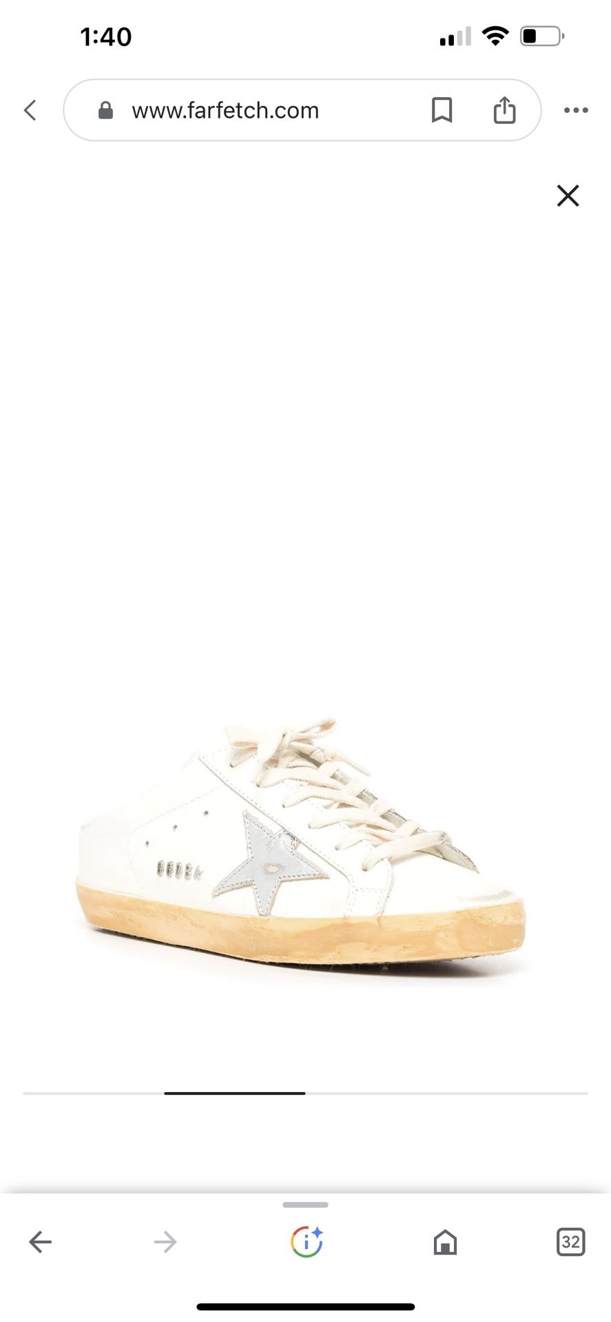 Golden Goose Super Star Sabot mule sneakers Size 7