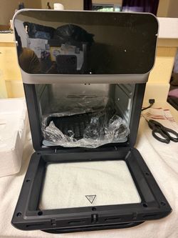 Large Air Fryer Oven with Glass Lid