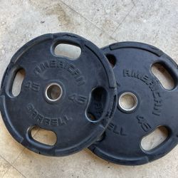 Weights Plates 45 Pounds Ruben Coated