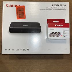 Canon PIXMA TR150 Portable Wireless Printer + Cartridge BRAND NEW IN BOX