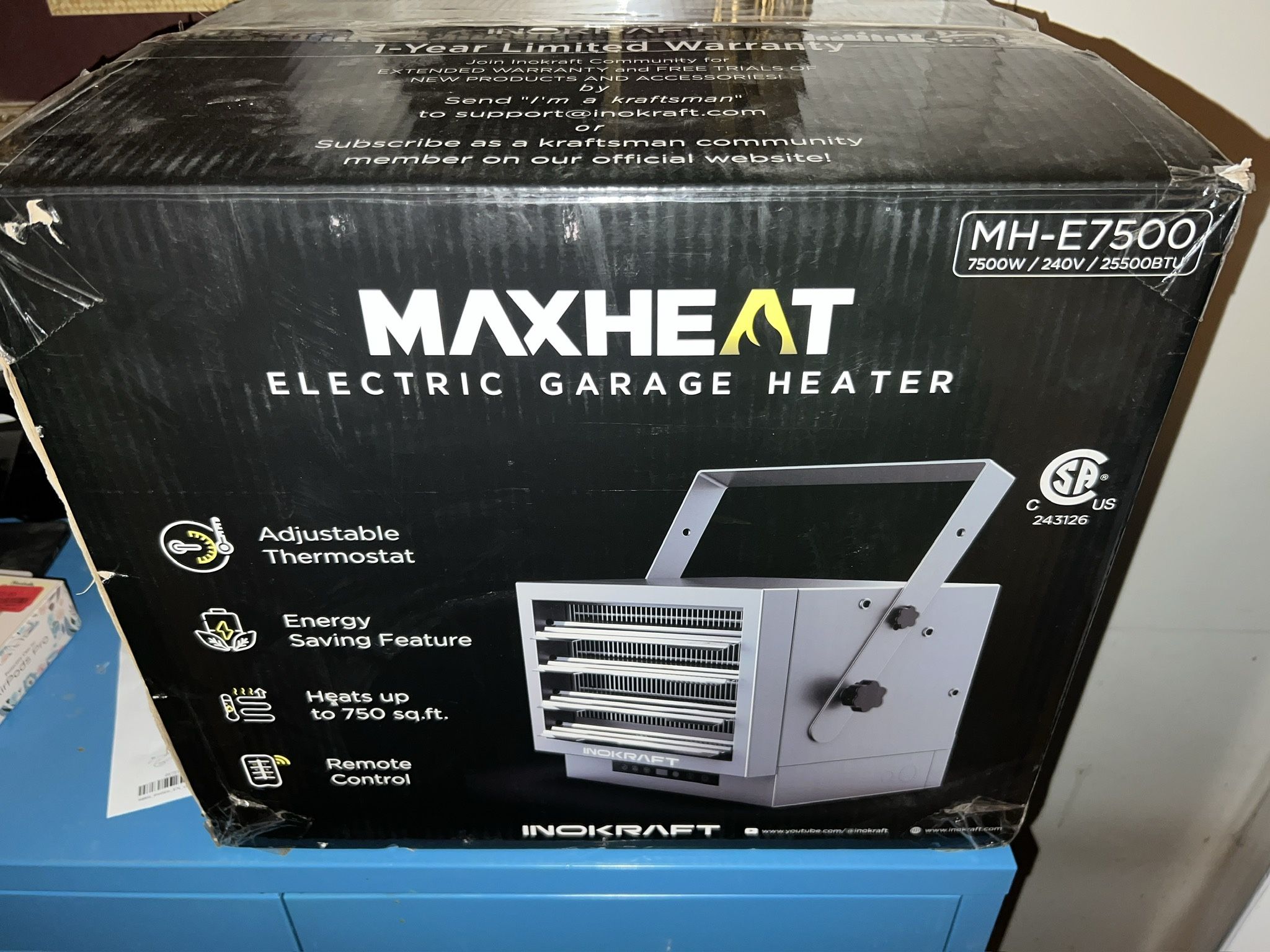 Max Heat Garage Heater NEW! Price Negotiable