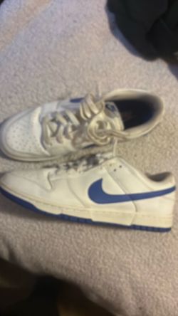 Nike Dunk Low White Blue Sneakers