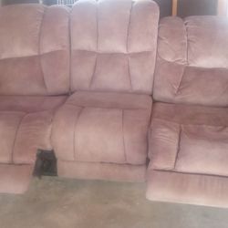 Duel Electric Reclining Sofa 