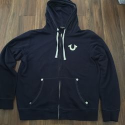 Navy True religion hoodie