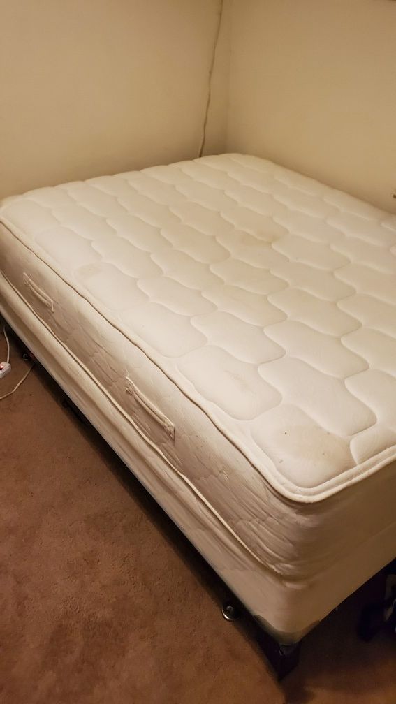 Sealy Full Mattress, Box Spring, and Frame