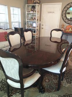 Dining room table and china cabinet