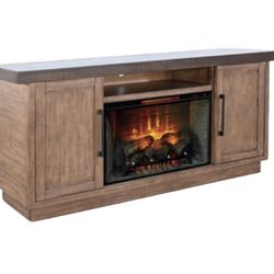 Tv Console With Fireplace 