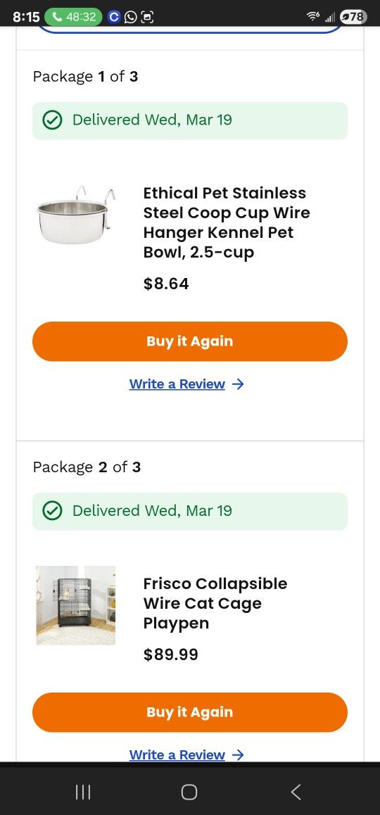 CAT CAGE LARGE BARELY USED VERY NEW