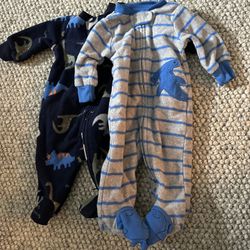 Carters fleece pajamas Newborn Boys