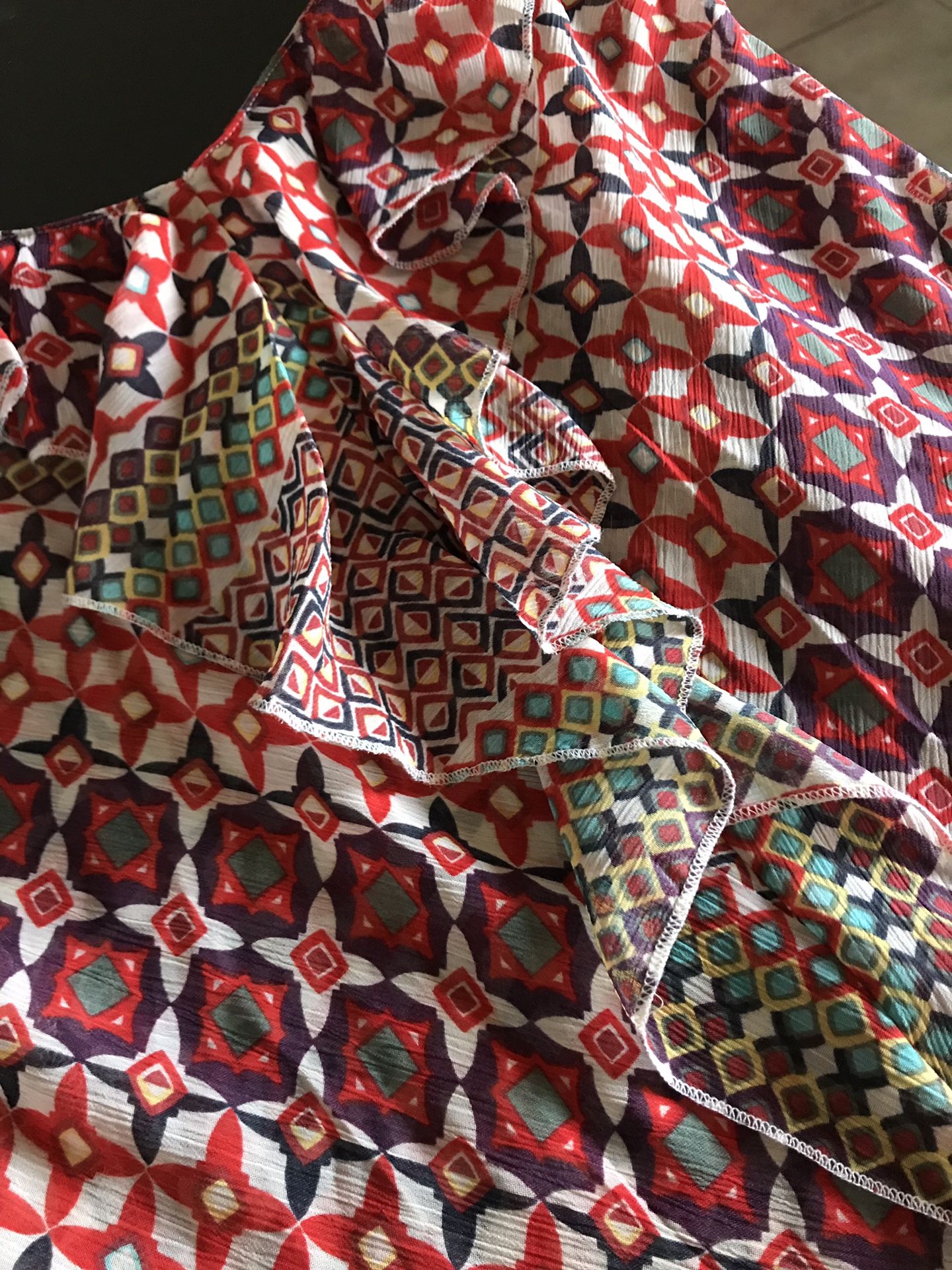 Guess Los Angeles Women’s Shirt With Folds In Front Size S Multicolor