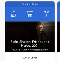 Blake Shelton Tickets Nashville