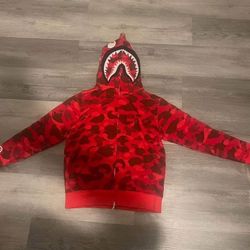 Red BAPE Hoodie