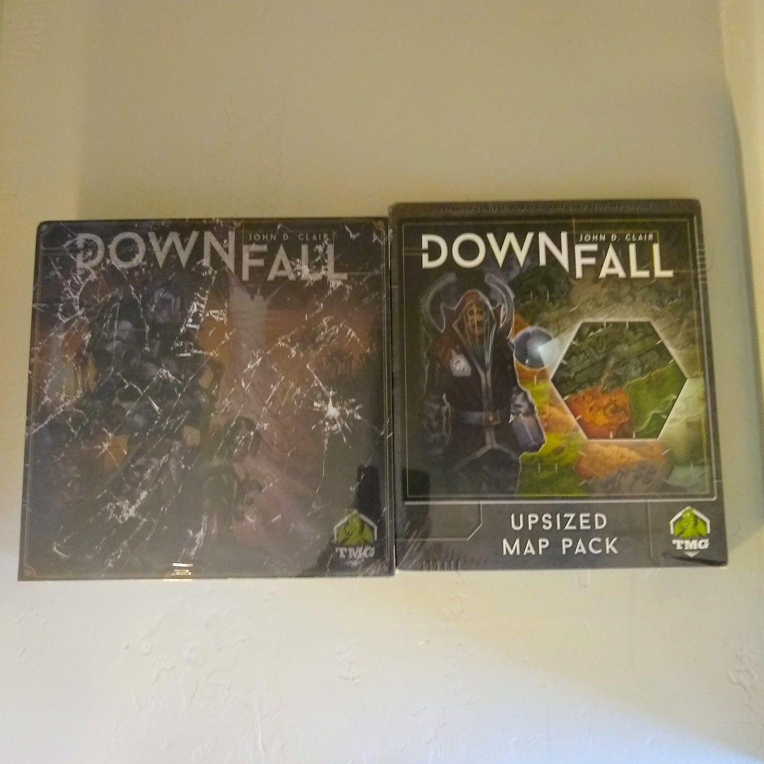 Downfall Board Game AND Upsized Map Pack TMG Deluxified Kickstarter