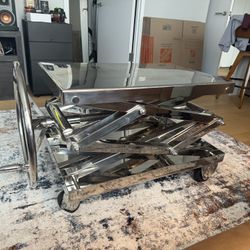 Restoration Hardware Scissor Table