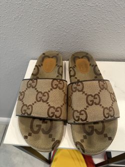 Authentic Gucci Maxi GG Canvas Slides Men’s Size 13