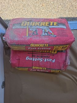 Two      50 lb concrete mix