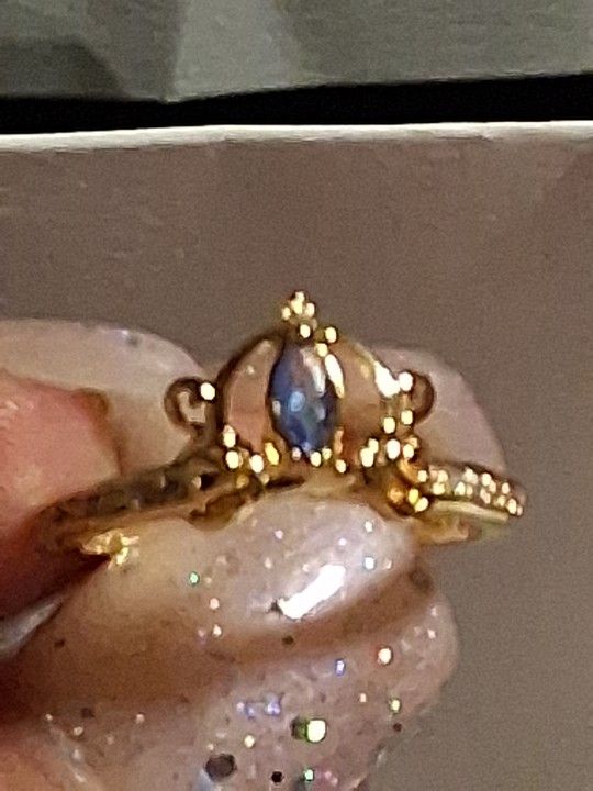 Pandora Disney Authentic Brand New CINDERELLA blue Crystal Carriage Rose Gold Ring 7-8 Availabe
