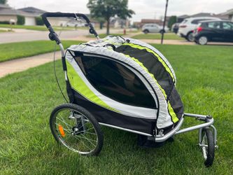 Clevr Deluxe 3-in-1 Bicycle Trailer, Jogger, Stroller
