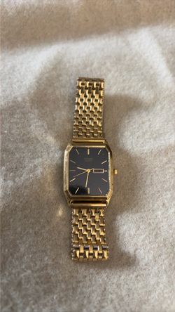 Citizen Quartz Gold-Tone Watch Black Dial
