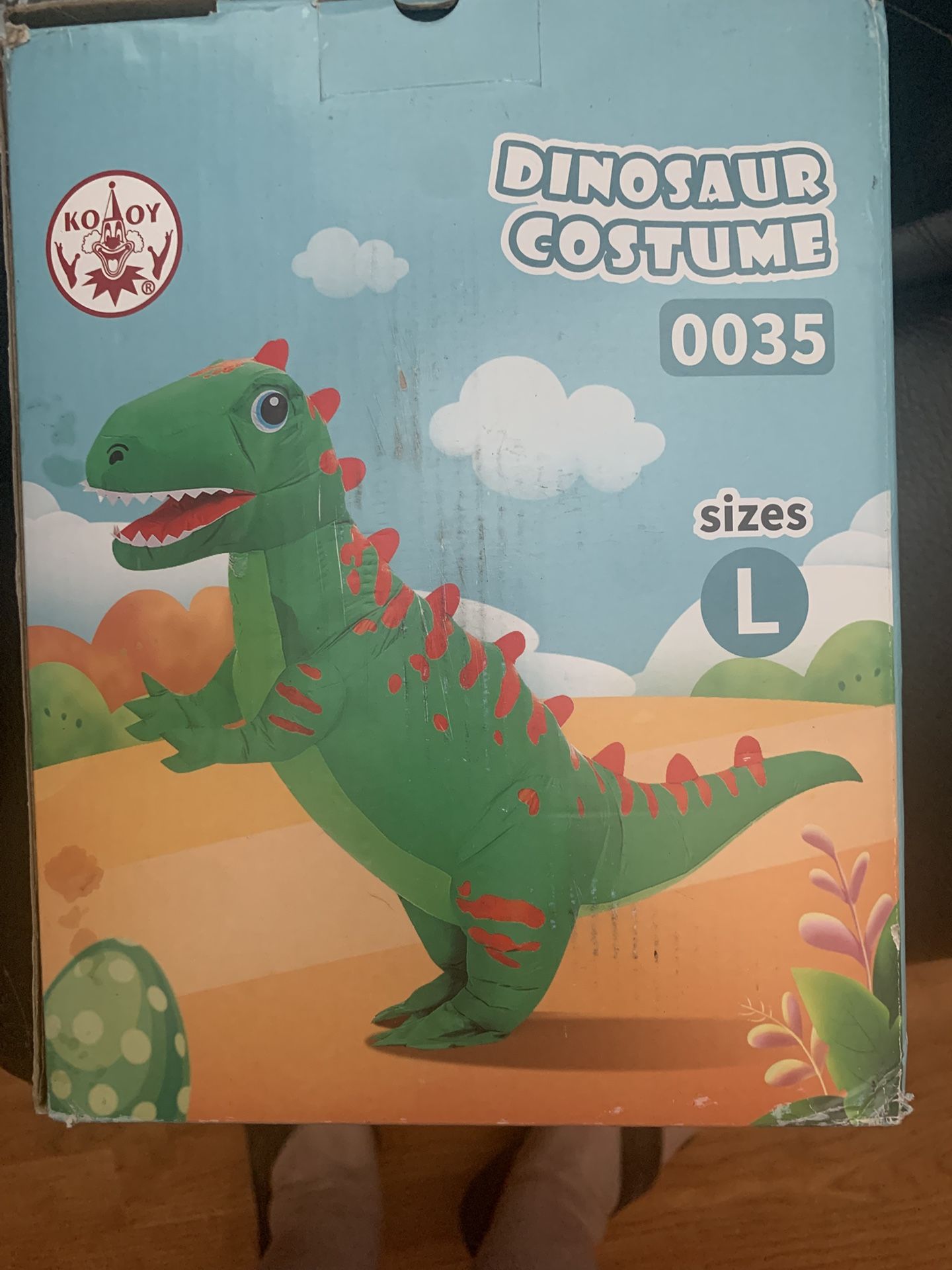 Blow Up Dinosaur Halloween Costume New
