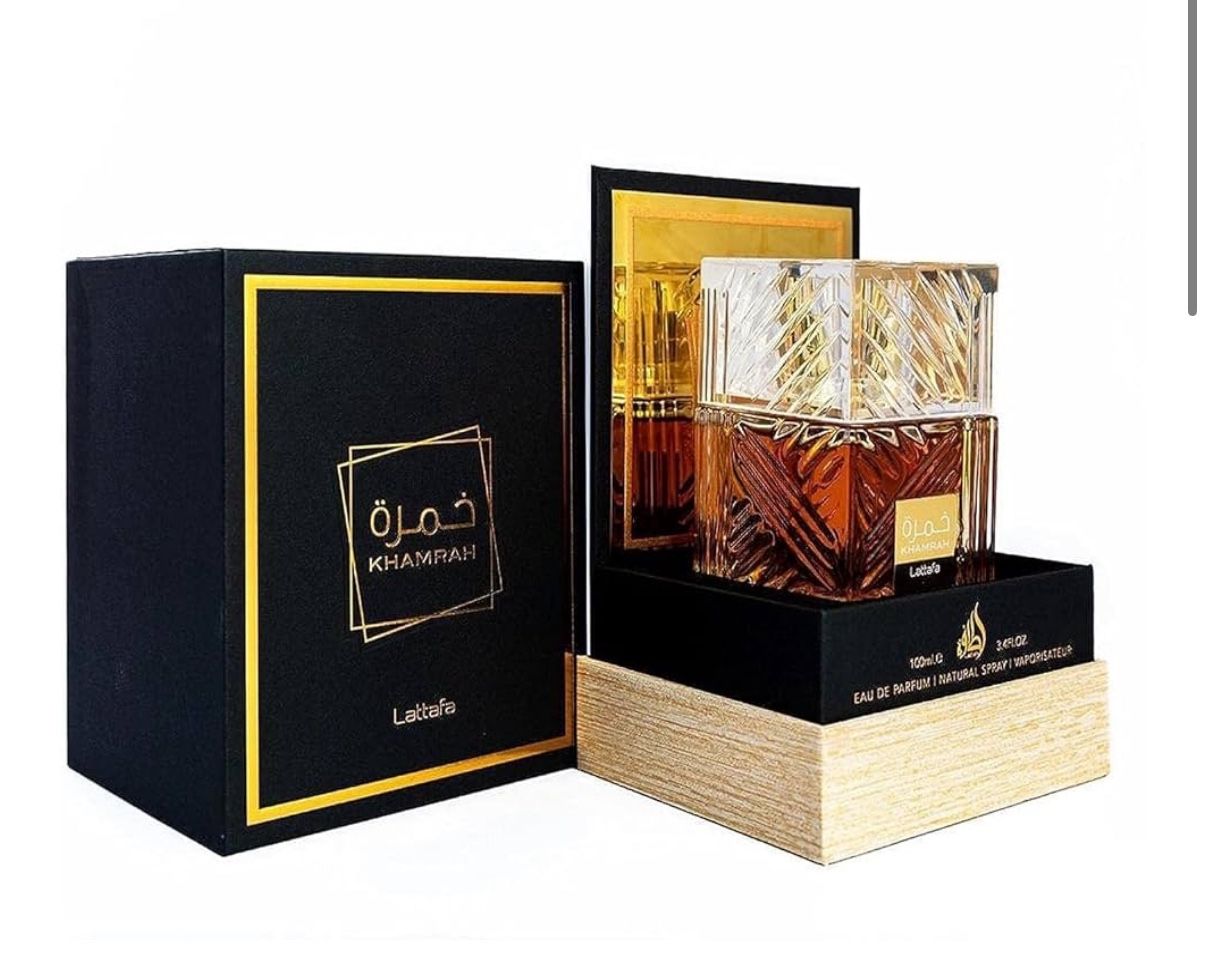 Lattafa Khamrah - Vanilla, Warm Spicy, Amber, Cinnamon - Eau de Parfum Long-Lasting Fragrance for Unisex, 3.40 Ounce / 100 ml