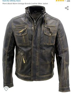 Leather jacket XL