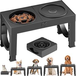 XIAZ Slow Feeder Dog Bowl Stand 