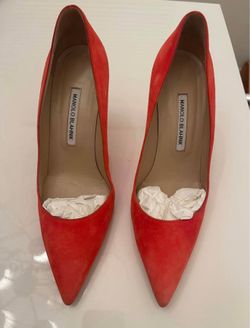 Manolo Blahnik suede heels