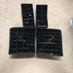 4 Pack Collapseable Felt Underwear Drawer Organizers