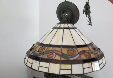 Vintage Antique Tiffany Style Victorian Design light Pendant