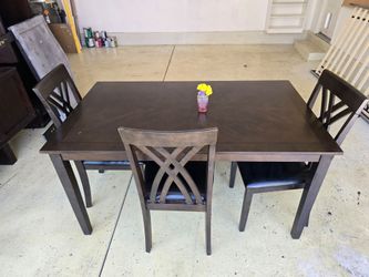 Brown wood table