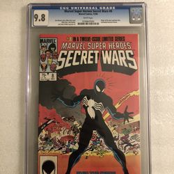 Secret Wars 8 9.8 CGC 1st symbiote Becomes Venom - Black ASM Suit