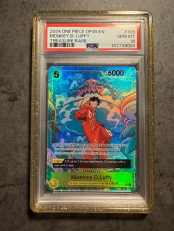 Monkey D Luffy TR OP08 PSA 10