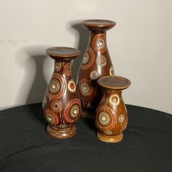 Elegant 3-Piece Candle Holder Set