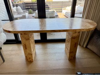 CB2 Marisa Burl Wood Desk – 70”