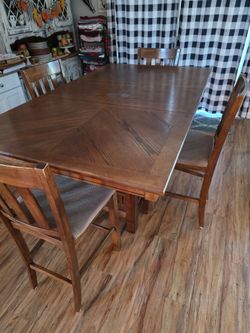 Dining room table and chairs