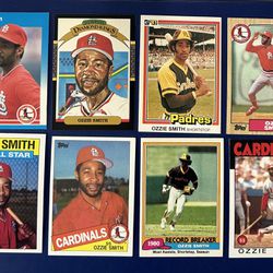 Ozzie Smith Baseball Card Lot 