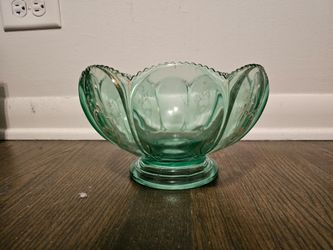 Real uranium glass bowl