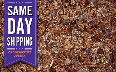 COPPER FIRE GLASS - 30 lbs