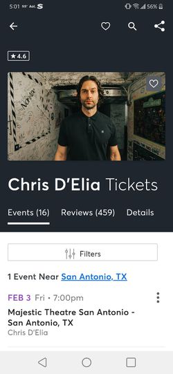 Chris D'Elia Comedy Show 2 Tickets Thumbnail