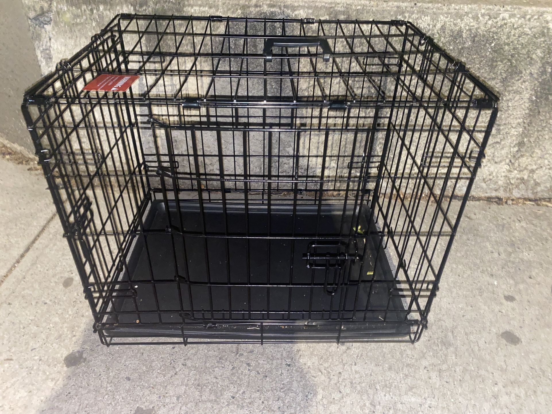 Small Dog Crate 24” Double Door 