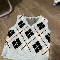 multicolor plaid shirt, size small